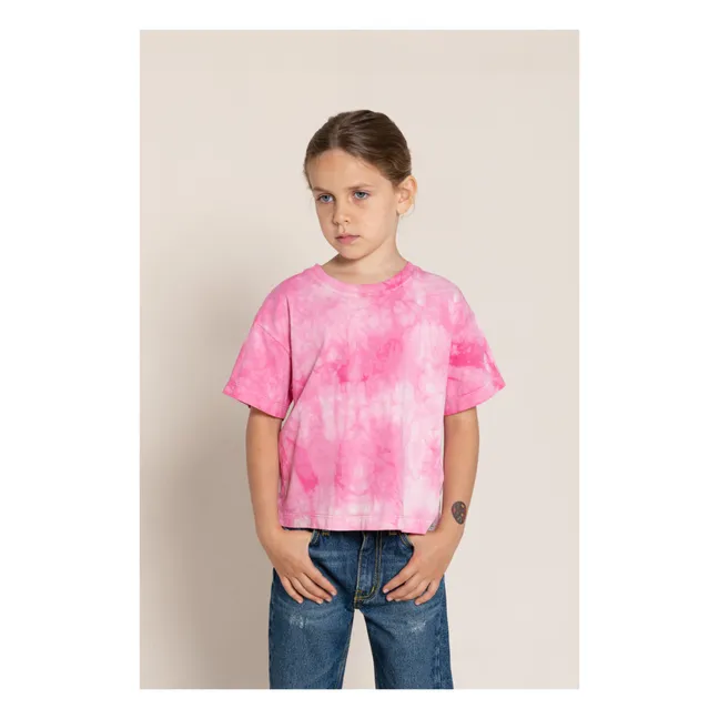 T-shirt Queen Tie and Dye | Rose fuschia