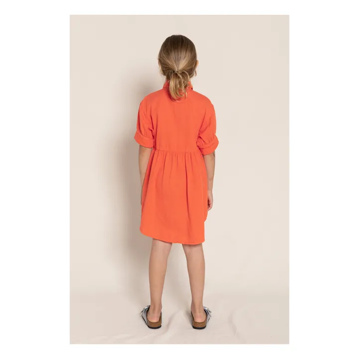 Robe Chemise Sonya | Orange- Image produit n°2