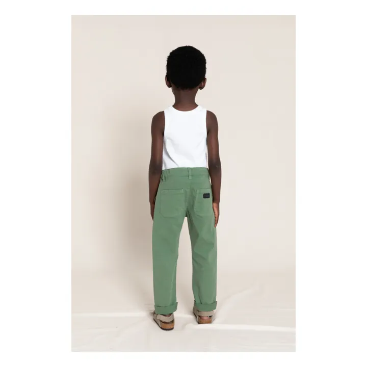 Pantalon Chino Porty | Vert kaki- Image produit n°2