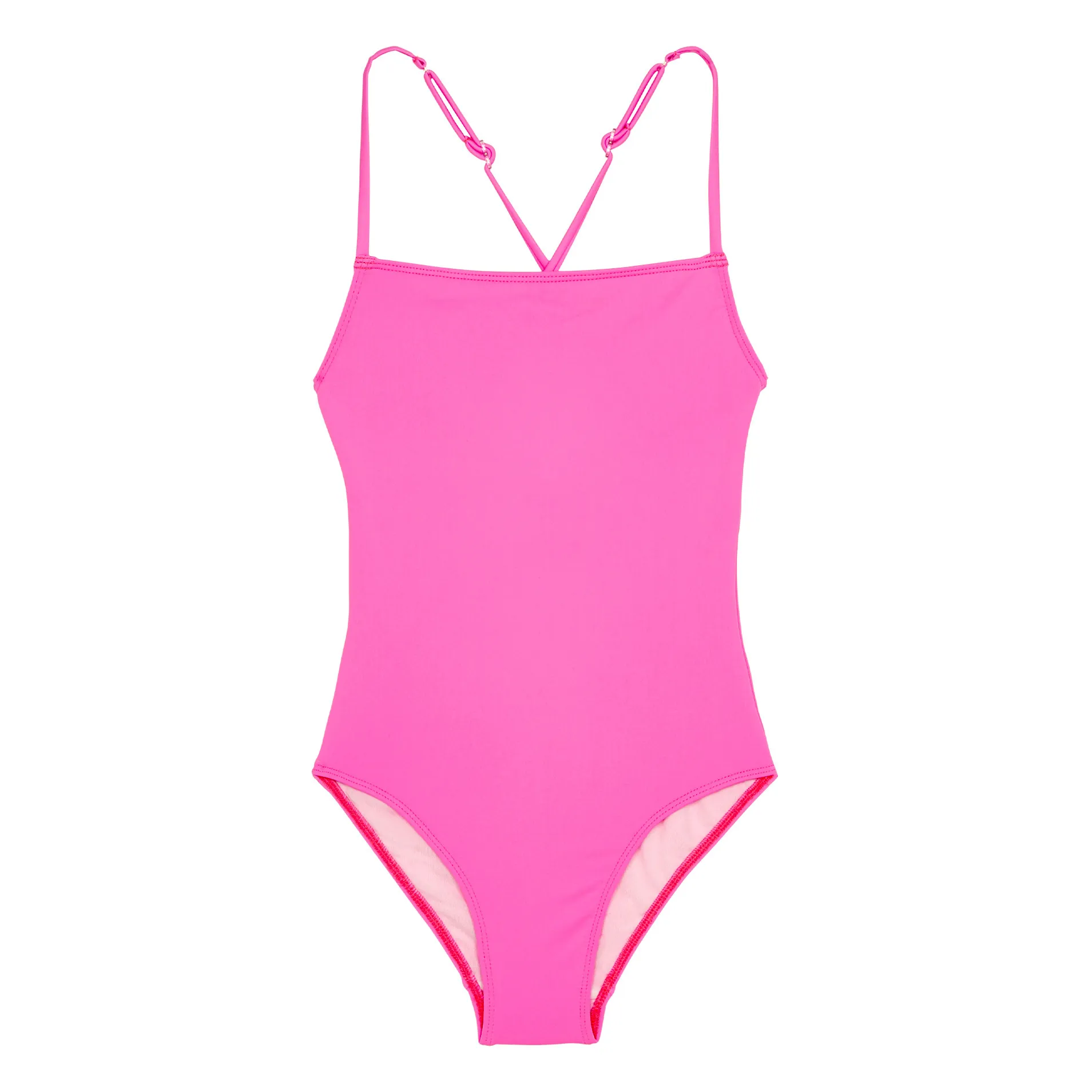 Finger In The Nose Fluorescent Pink Coco One-Piece Swimsuit