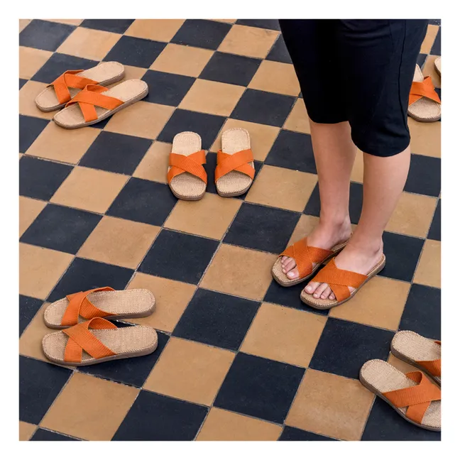 Mixed Sandals | Orange