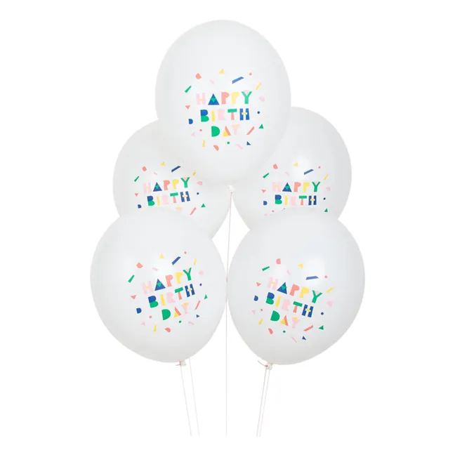 Happy Birthday Balloons - Set of 5