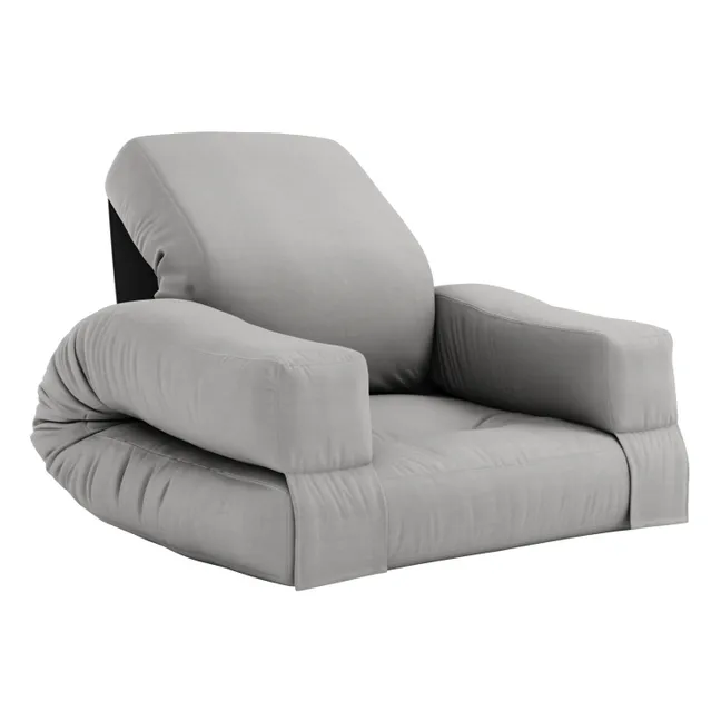 Sillón-puf infantil Mini Hippo | Gris