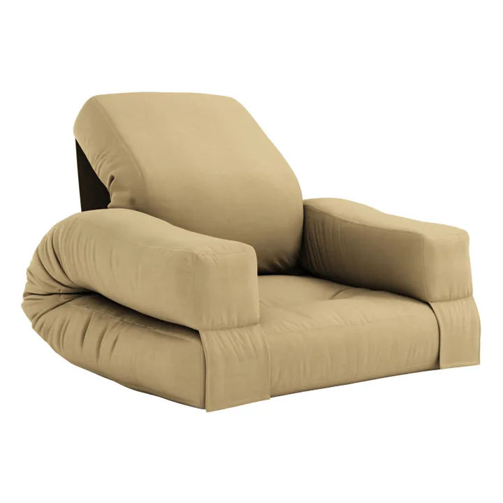 Fauteuil-pouf Mini Hippo pour enfant | Beige- Image produit n°0