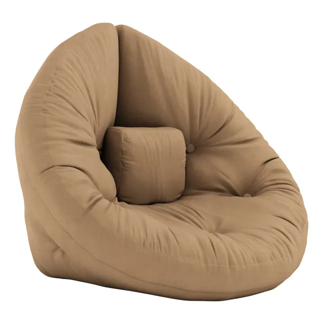 Sillón-puf infantil Nido | Crema