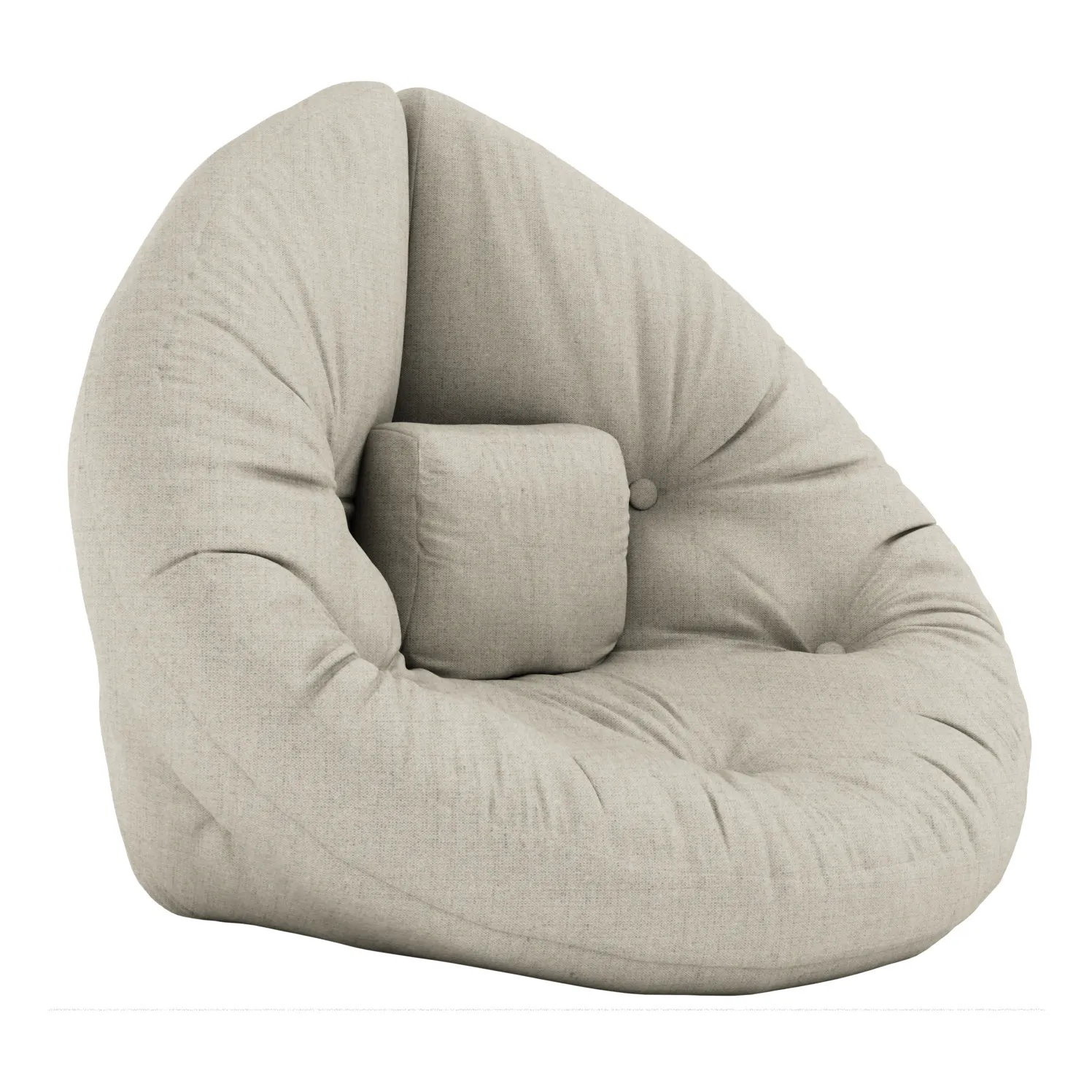 Fauteuil-pouf Nido pour enfant | Lin- Image produit n°0