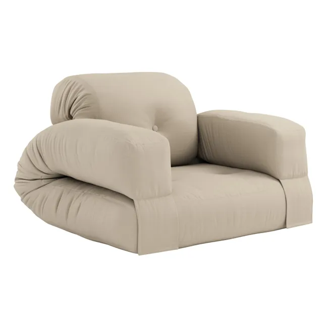 Outdoor Pouf Armchair | Beige
