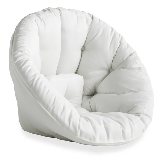 Outdoor Pouf Armchair | White