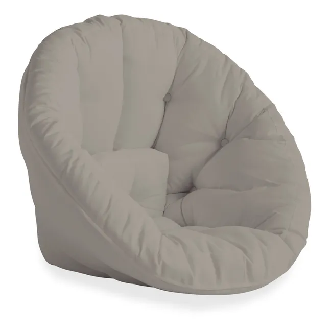 Outdoor Pouf Armchair | Beige