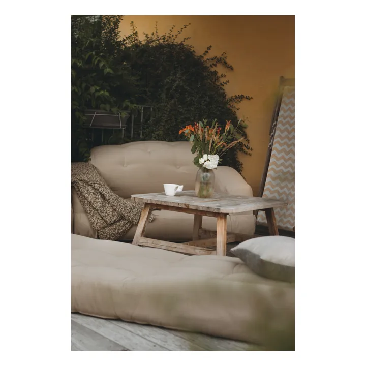 Canapé-pouf outdoor | Beige- Image produit n°1