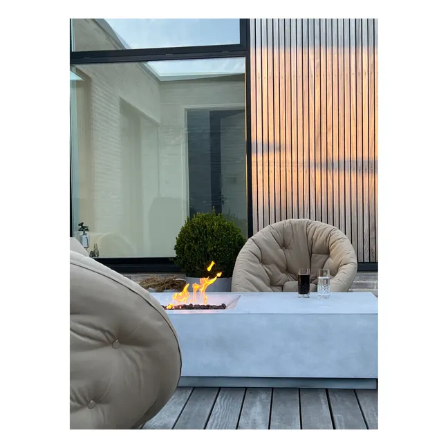 Outdoor Pouf Armchair | Beige