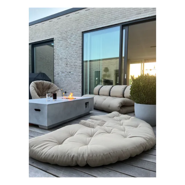 Outdoor Pouf Armchair | Beige