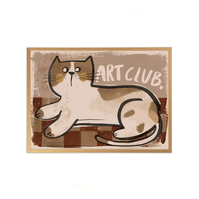 Poster grande, modello: Cat artist club