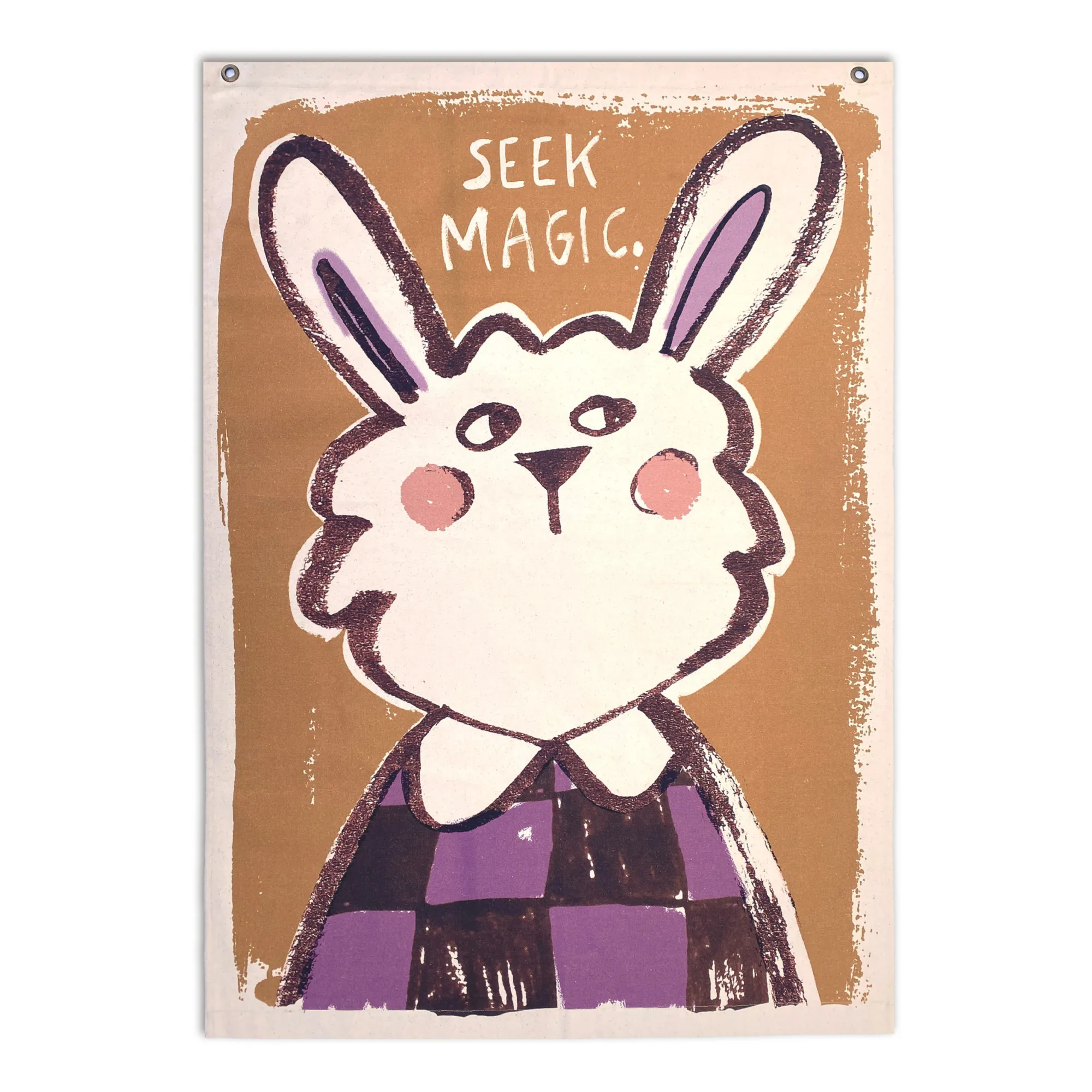 Studio Loco Multicoloured Rabbit Wall Hanging