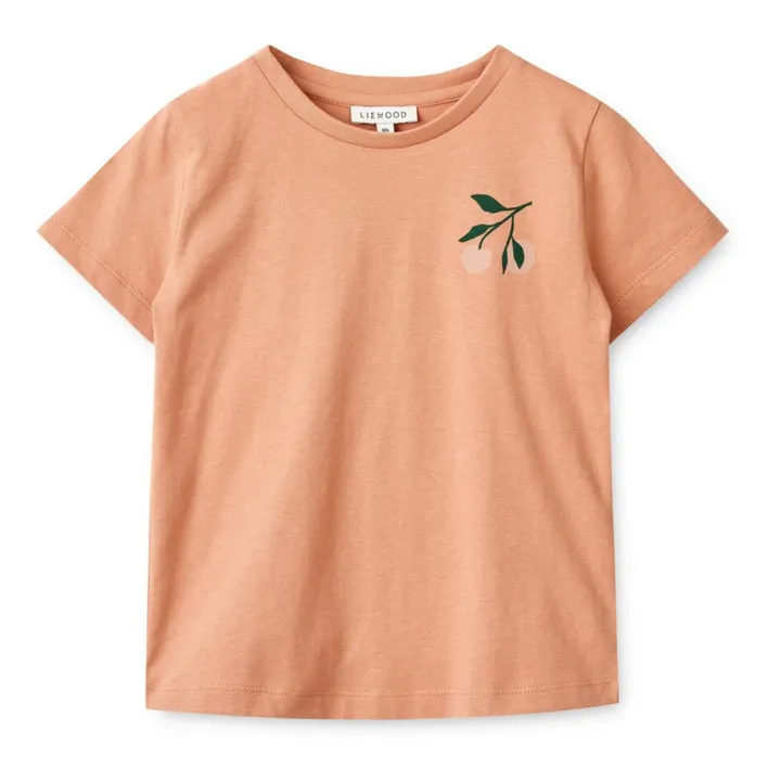 T-Shirt mit kurzen Ärmeln Bio-Baumwolle Apia | Rosa- Produktbild Nr. 0