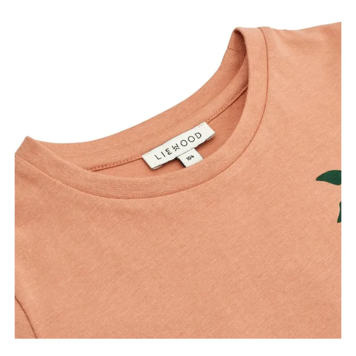 T-shirt a maniche corte in cotone organico Apia | Rosa- Immagine del prodotto n°1