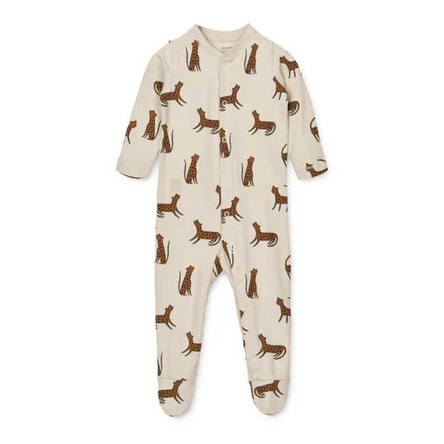 Pyjama mit Füßchen aus Bio-Baumwolle Boye | Cremefarben
