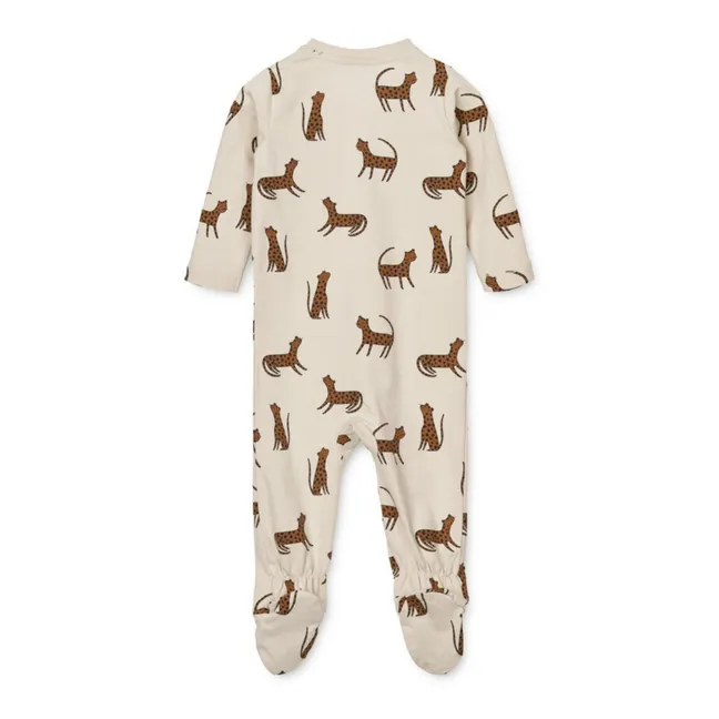 Pyjama mit Füßchen aus Bio-Baumwolle Boye | Cremefarben