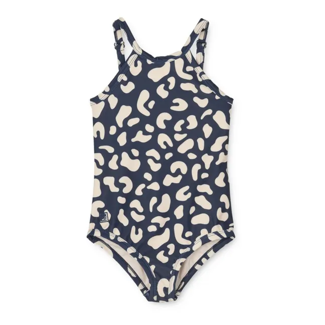 Dragon Swimsuit One Piece Bathing Suit W/ Navy Blue Japanese