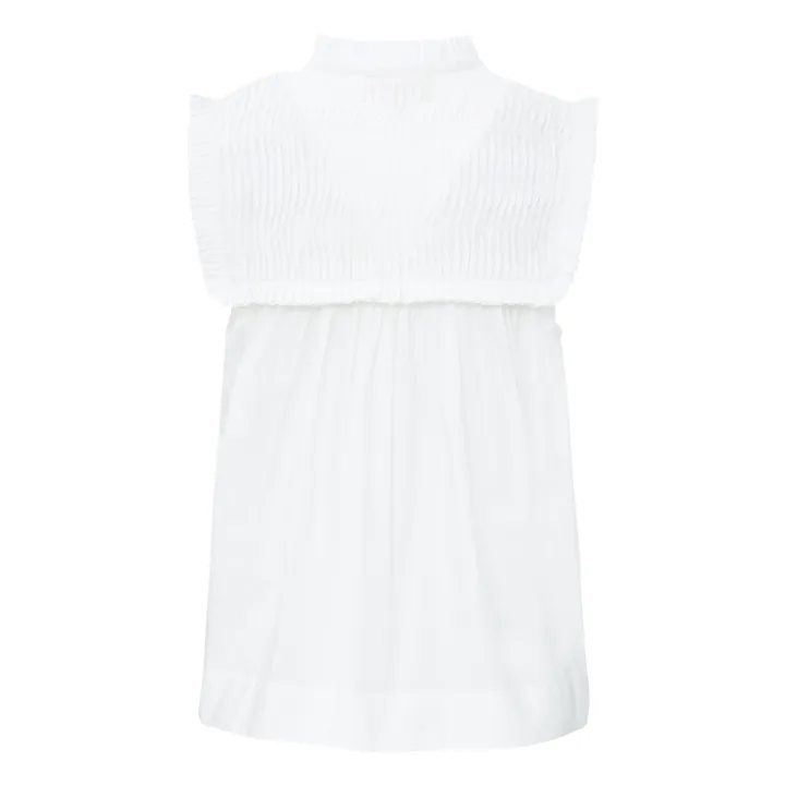 Birdy Cotton Poplin Top | White- Product image n°4