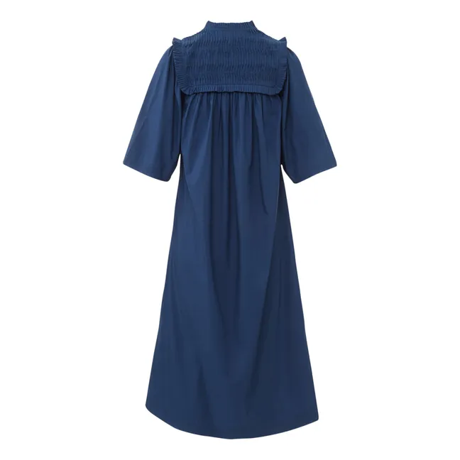 Kleid Birdy aus Baumwollpopeline | Blau