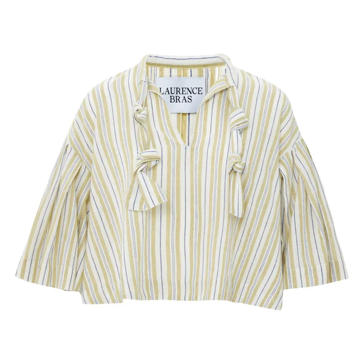 Blouse Kite Rayures | Jaune- Image produit n°0