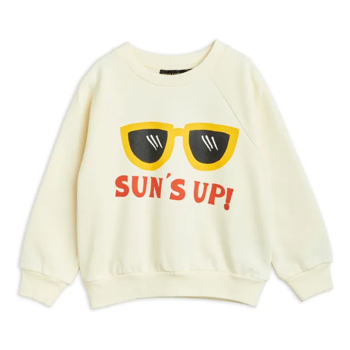 Sun's Up Organic Cotton Sweater | Ecru- Product image n°0