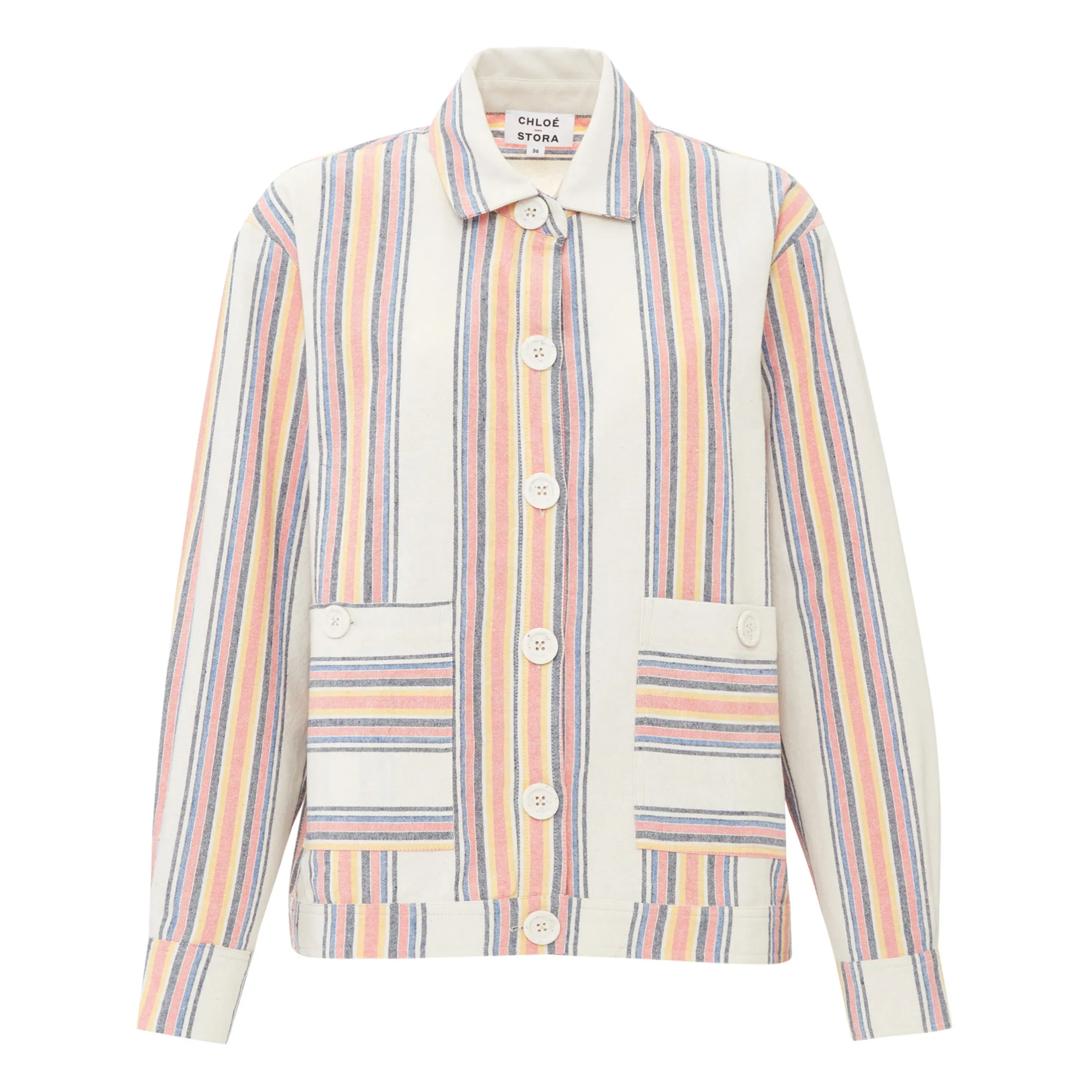 Chloé Stora White Uomo Striped Jacket