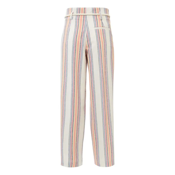 Rick Striped Pants | White- Product image n°3