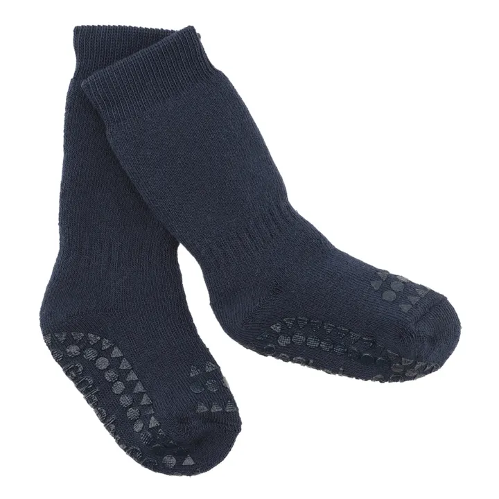 Non-Slip Cotton Socks | Navy blue- Product image n°0