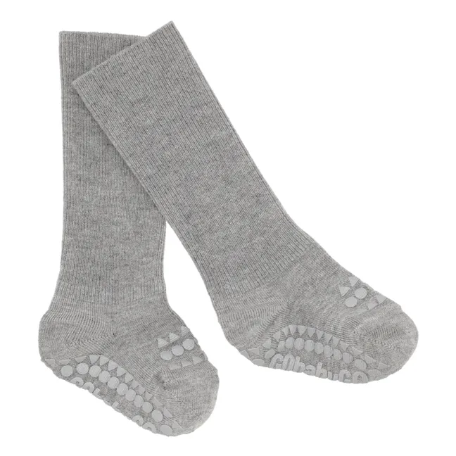 Rutschfeste Socken aus Bambus | Grau