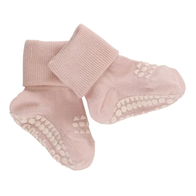 Chaussettes Antidérapantes en Bambou | Rose