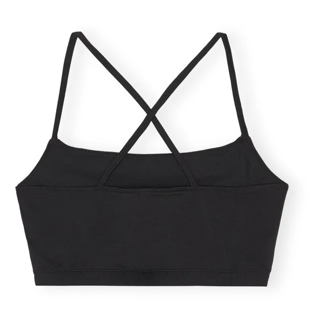 Recycled Material Active Sports Bra | Black
