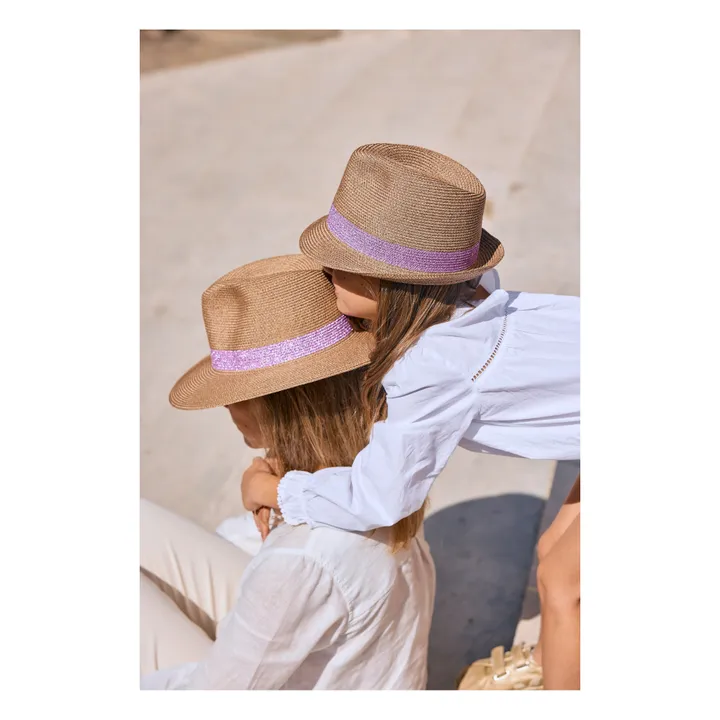 Chapeau Portofino Lurex | Rose- Image produit n°2