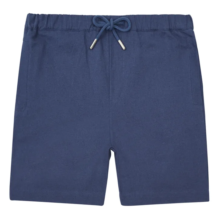 Pantalón corto de tela de muletón Ely | Azul Eléctrico- Imagen del producto n°0