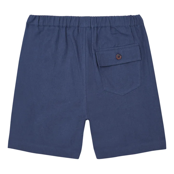 Pantalón corto de tela de muletón Ely | Azul Eléctrico- Imagen del producto n°1