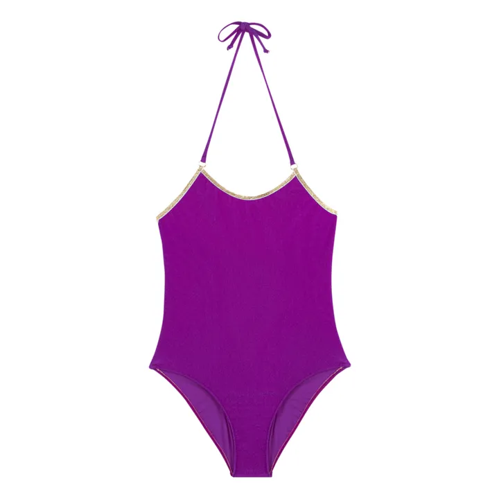 Bianca Metallic Swimsuit | Purple- Product image n°0