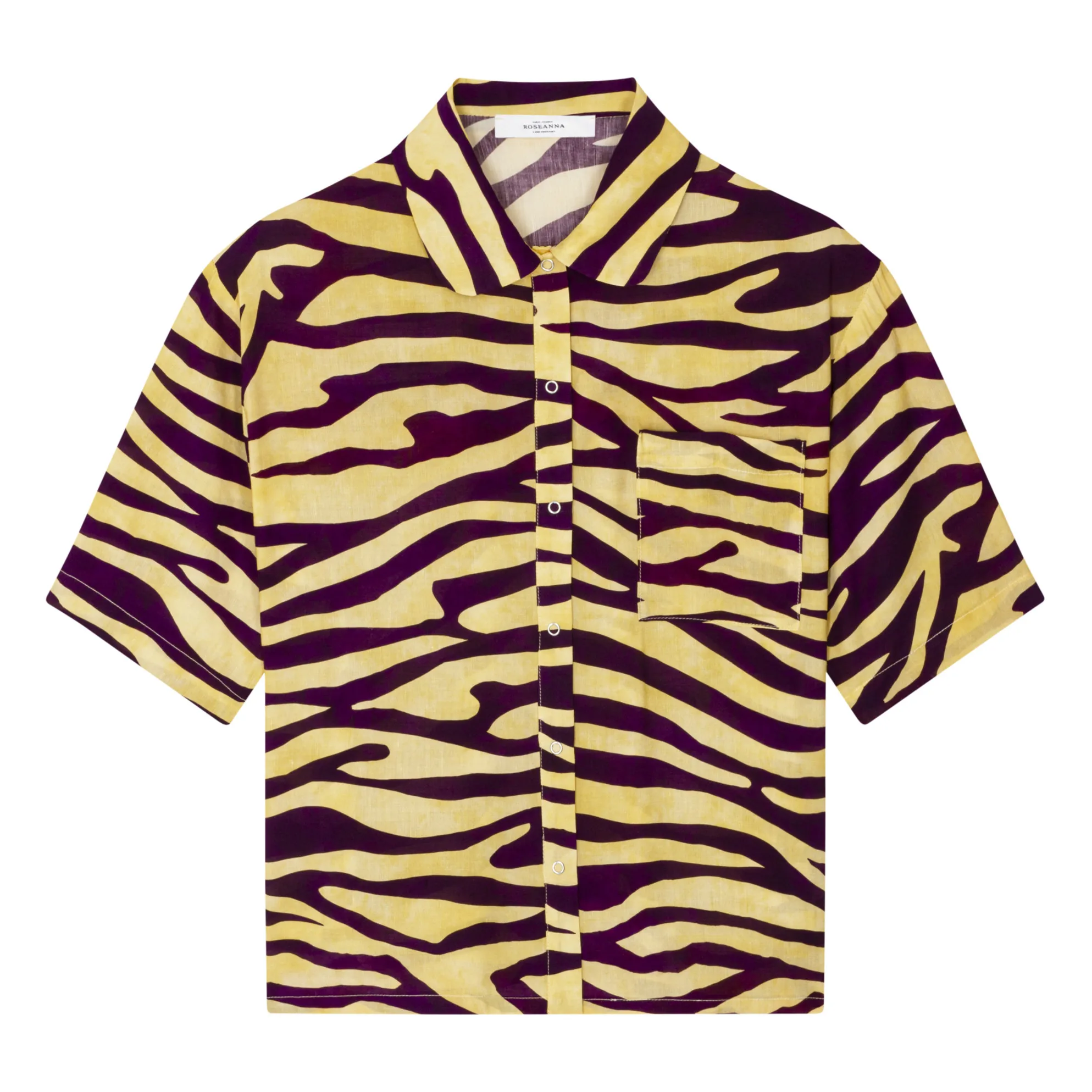 Roseanna Yellow Tony Zebra Shirt