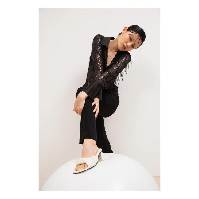 Mules Padded | Ivoire