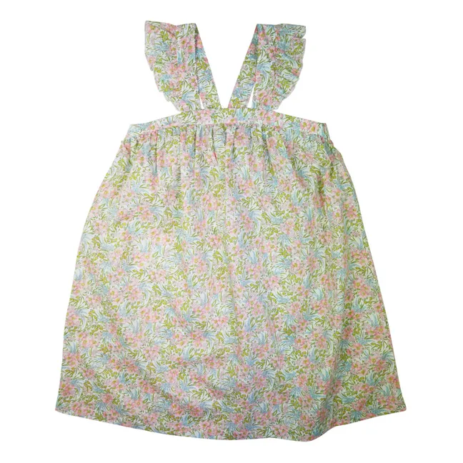 Liberty Print Strappy Flounce Dress | Pink