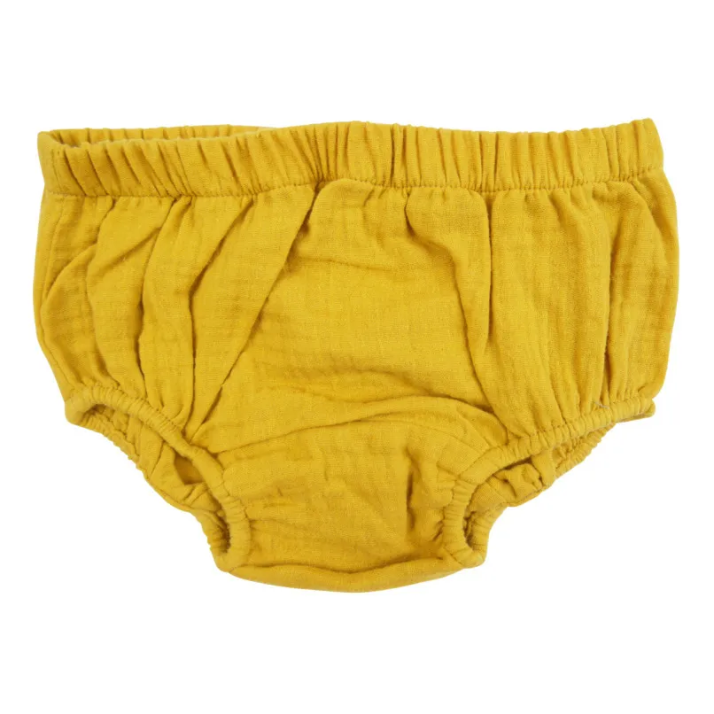 La Petite Collection Mustard Organic Cotton Gauze Bloomers