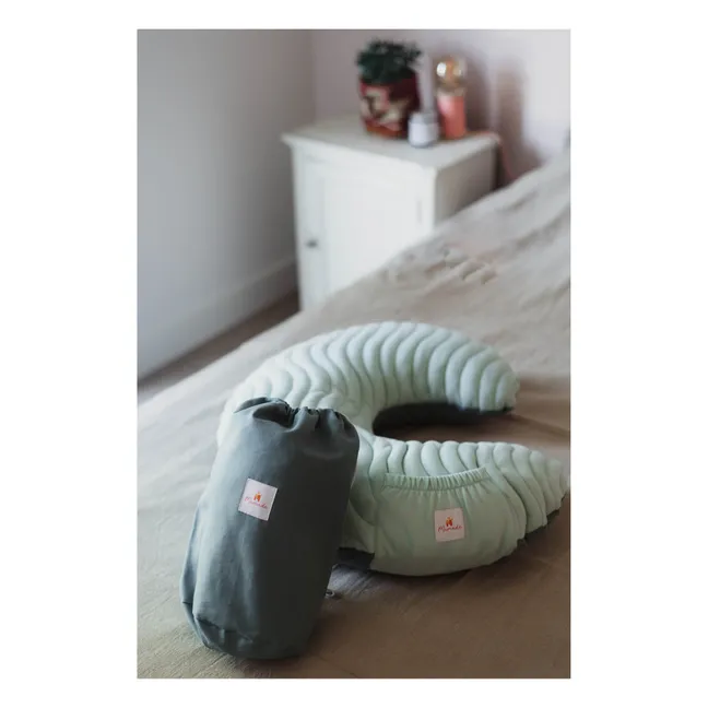 Coussin d'allaitement gonflable | Bleu céladon
