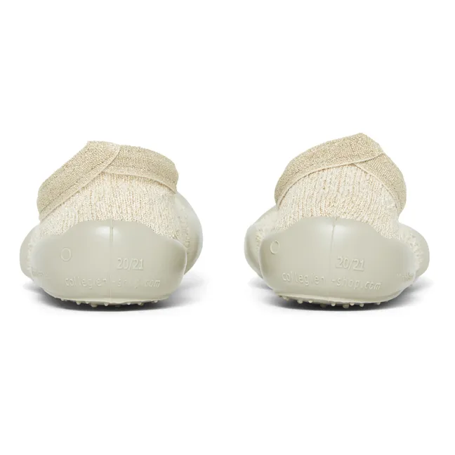 Chaussons Ballerines Ajourés | Beige