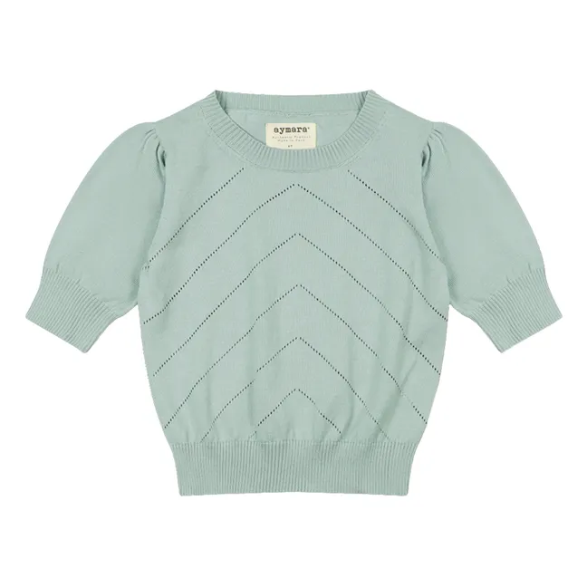 Pull Coton Bio Rika | Bleu ciel