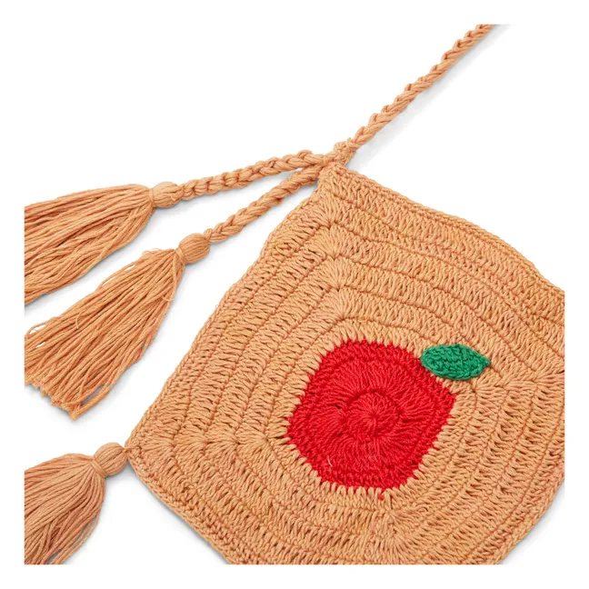 Handmade Apple Crochet Bag | Natural