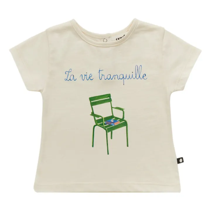 La Vie Tranquille T-Shirt | Ecru- Product image n°0