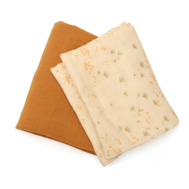 Doli Swaddling Cloths - Set of 2 | Camel