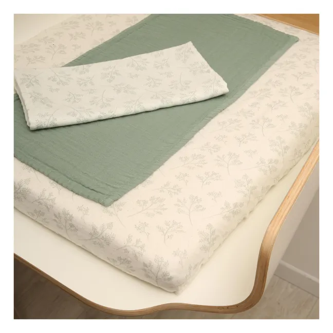 Housse de matelas à langer Noga/Pago | Gris perle