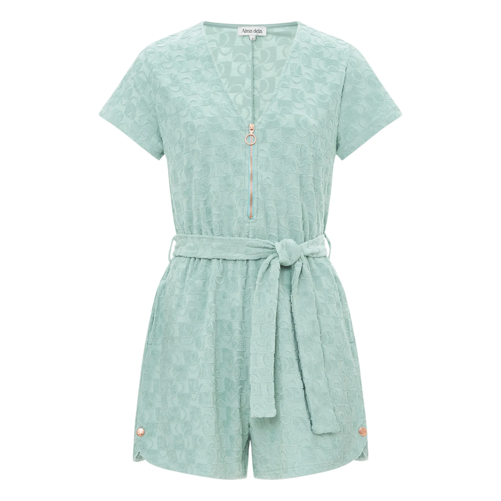 Alma Deia Sage Organic Terry Playsuit