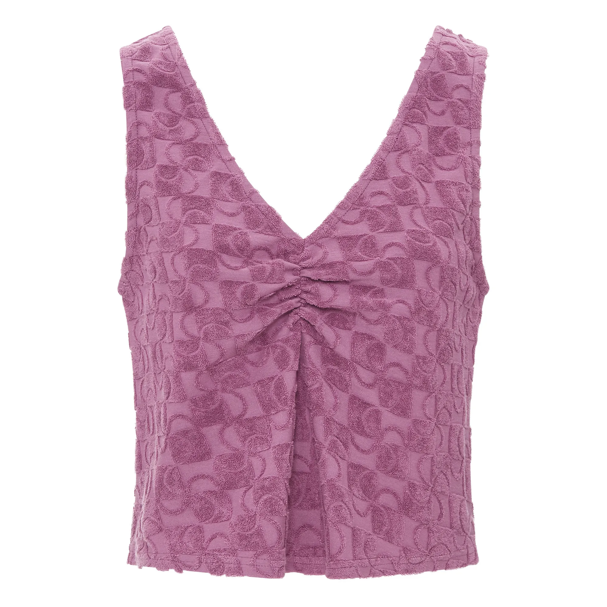 Alma Deia Plum Organic Terry Tank Top